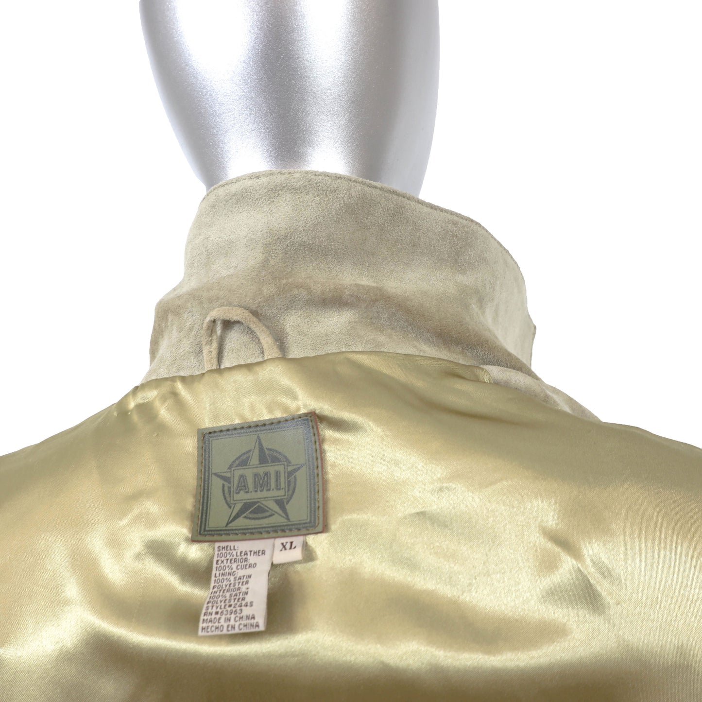 Beige Suede Shirt- Size XL
