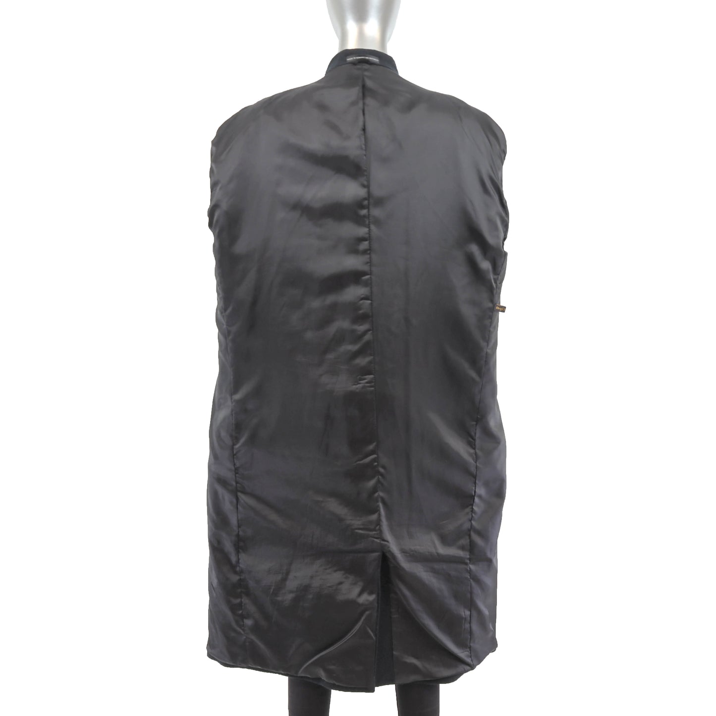 Men's Navy Wool Coat- Size L