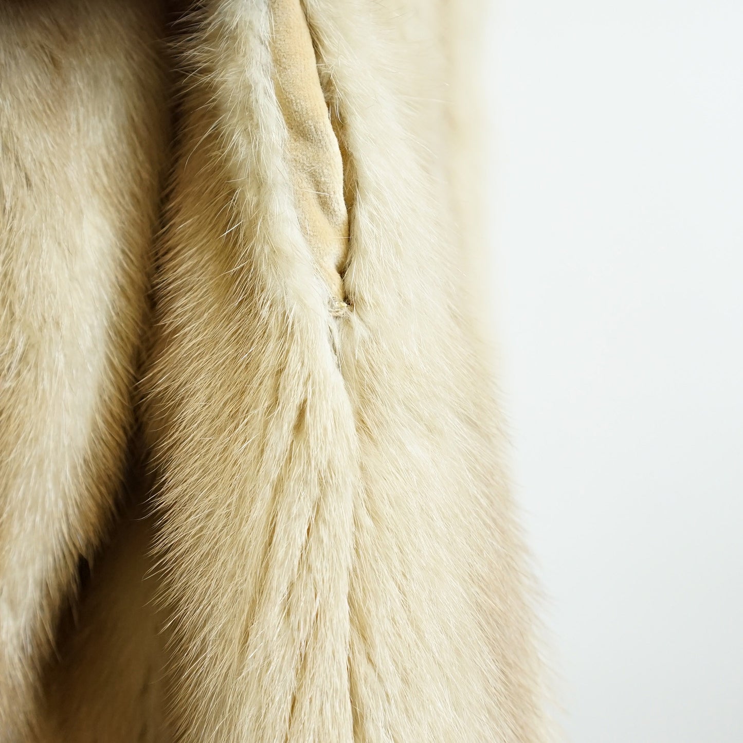 Pearl Mink Fur Stroller - Size L