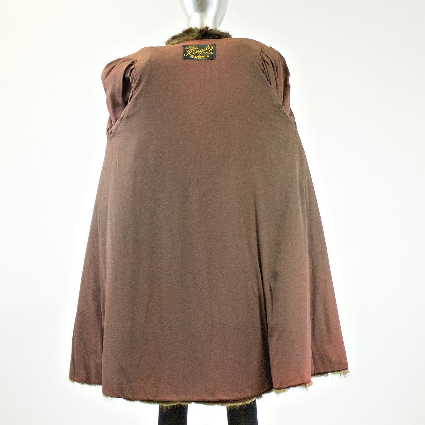 Muskrat Fur 7/8 Coat - Size M