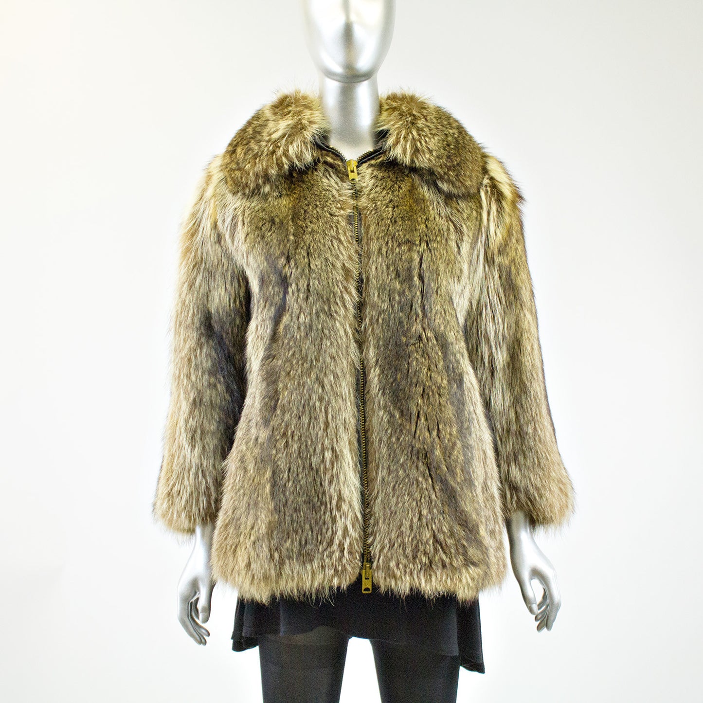 Raccoon Fur Jacket - Size S