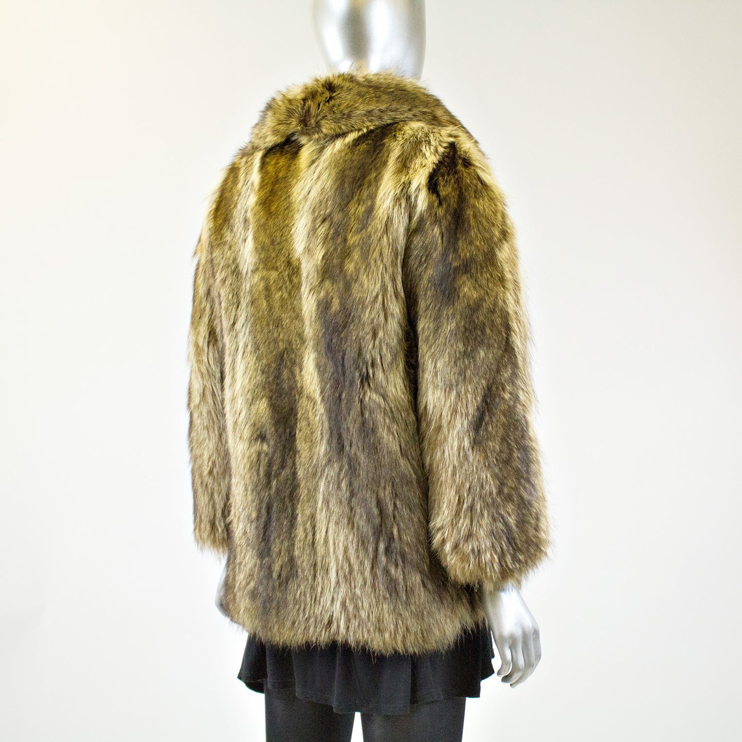 Raccoon Fur Jacket - Size S