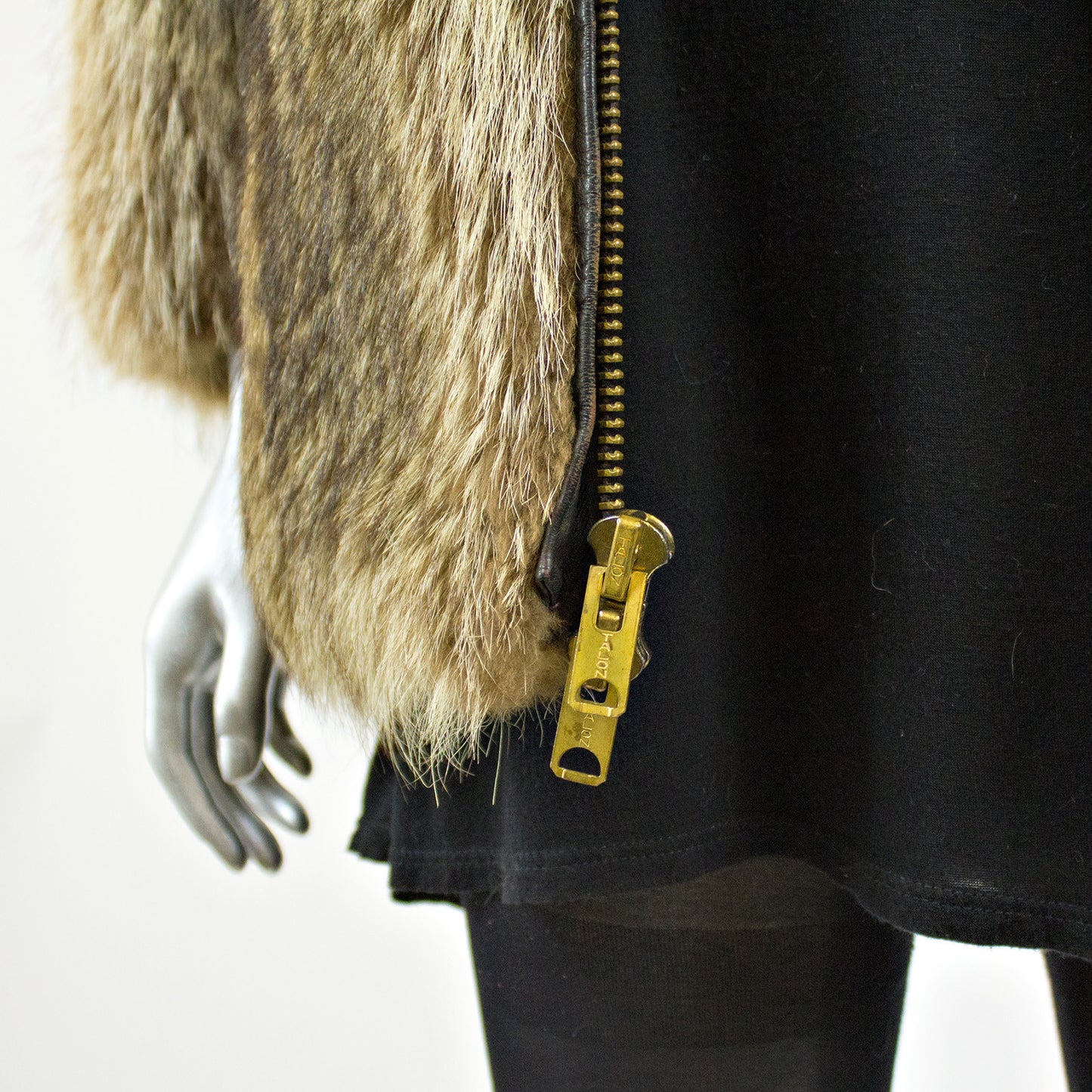 Raccoon Fur Jacket - Size S