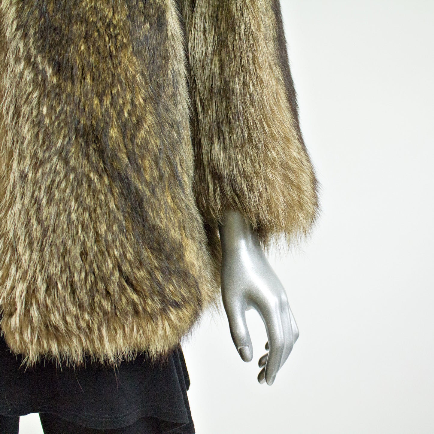 Raccoon Fur Jacket - Size S