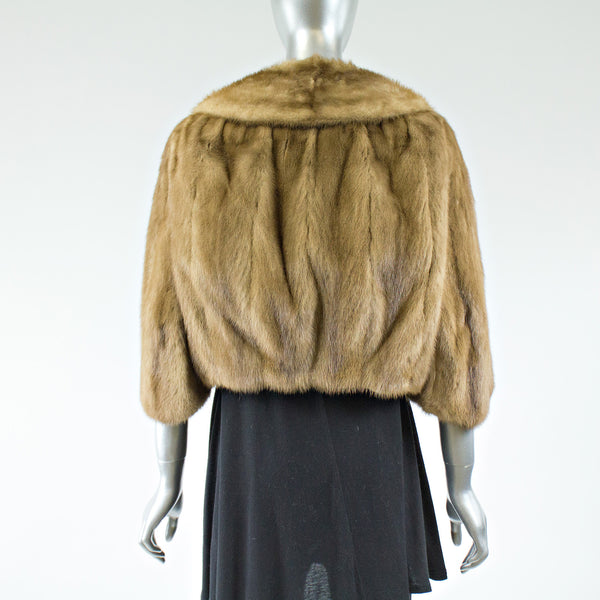 Autumn Hare Mink Fur Short Jacket - Size S