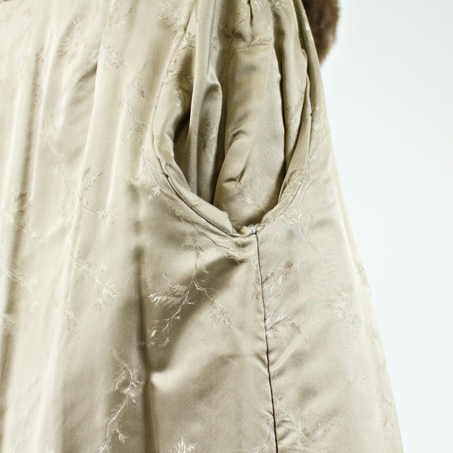 Coffee Color Persian Lamb Fur Jacket - Size S