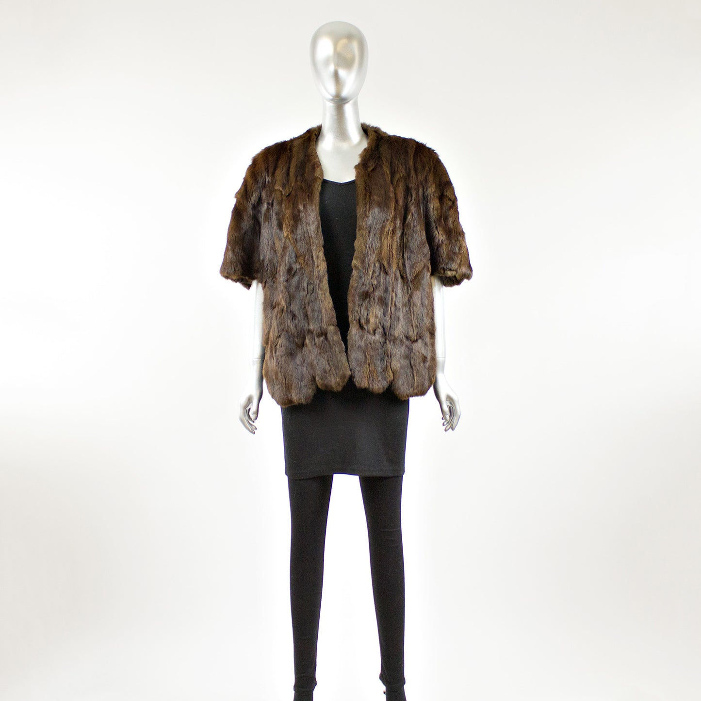 Brown Squirrel Fur Stole - One Size Fits All