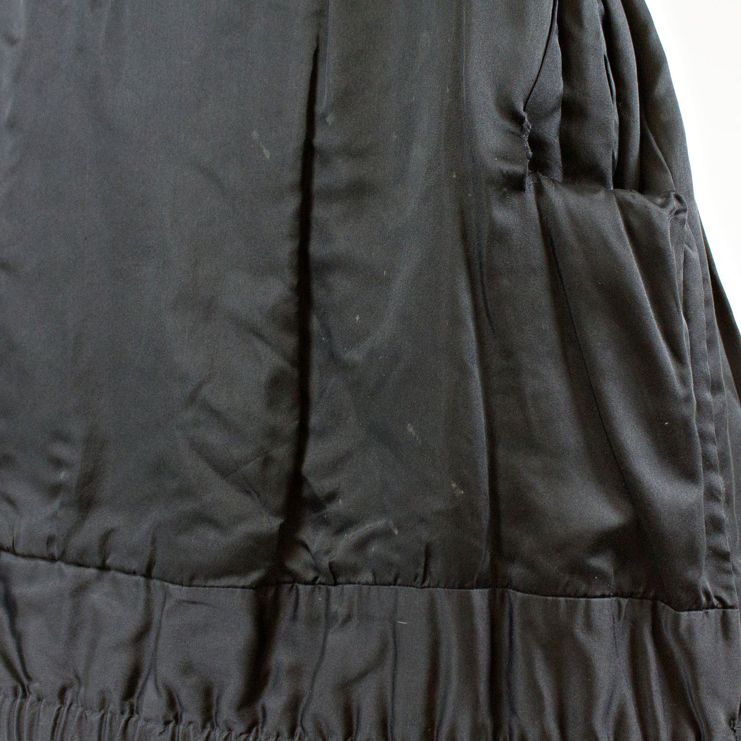 Black Persian Lamb Fur Short Jacket with Mink Collar - Size S