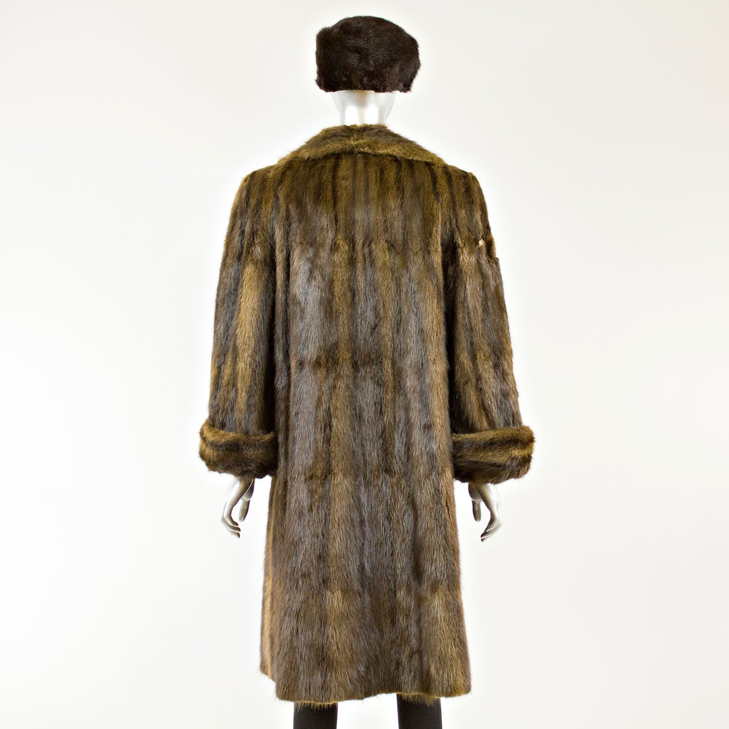 Muskrat Coat with FREE Hat - Size S
