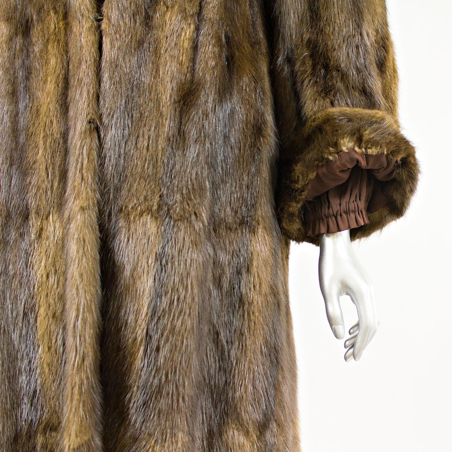 Muskrat Coat with FREE Hat - Size S