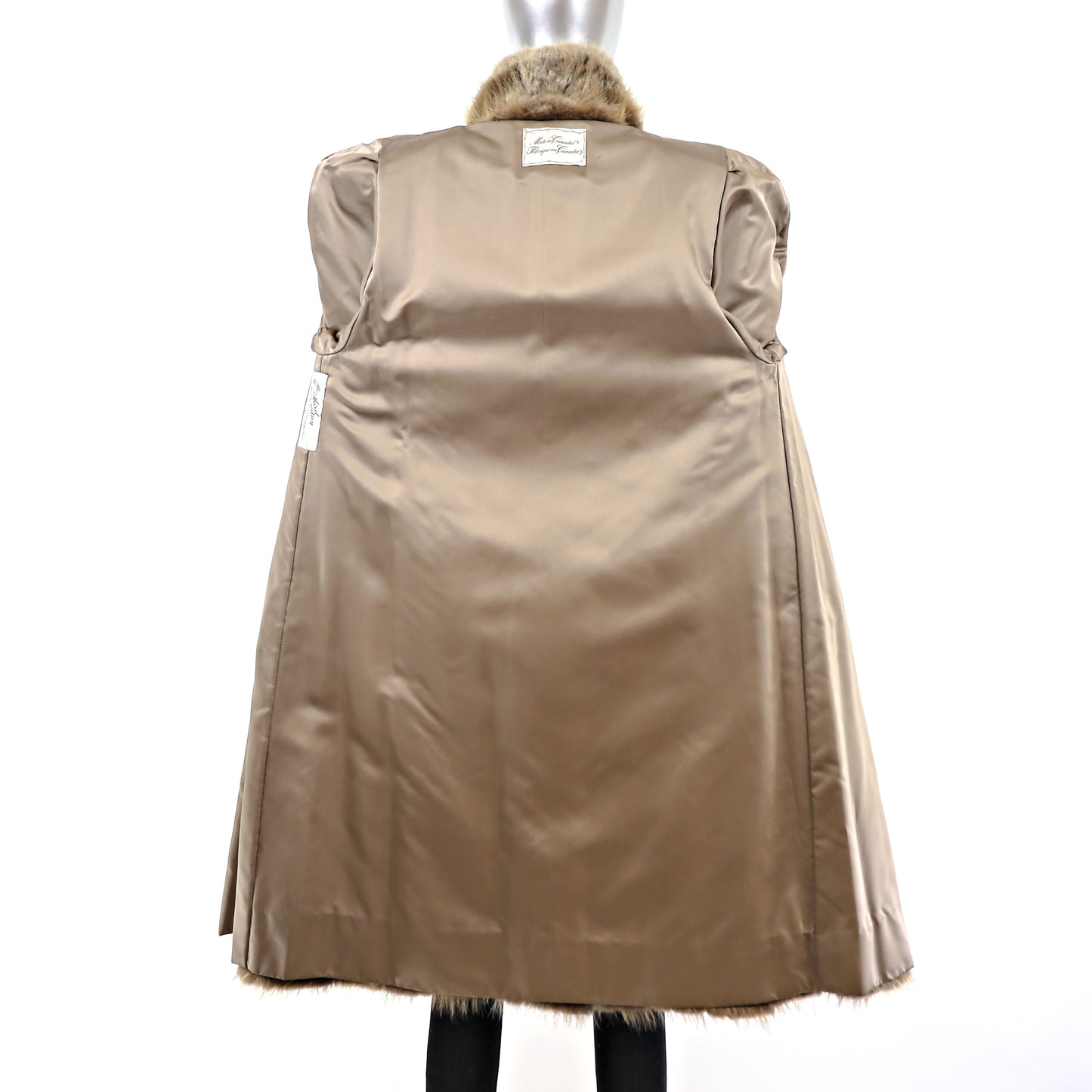 Blonde Beaver Coat- Size M