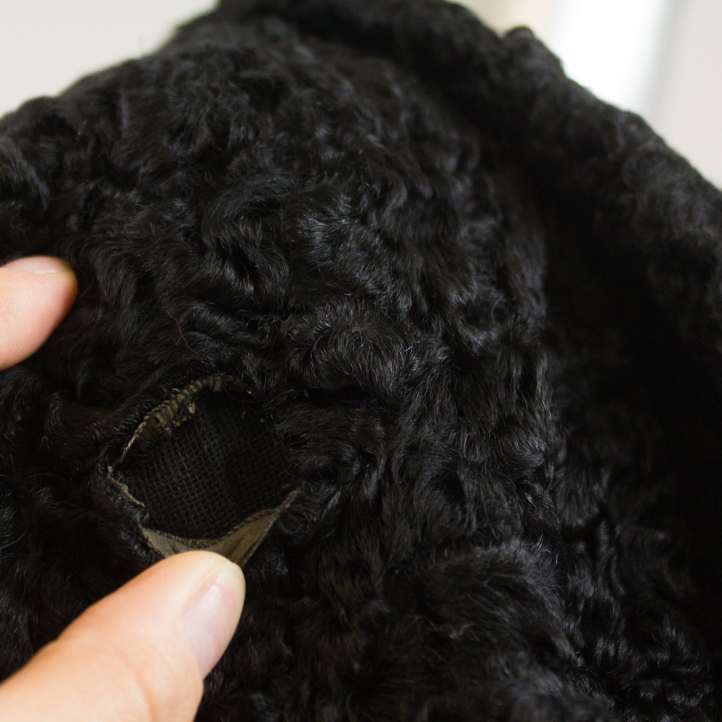 Black Persian Lamb Jacket - Size M