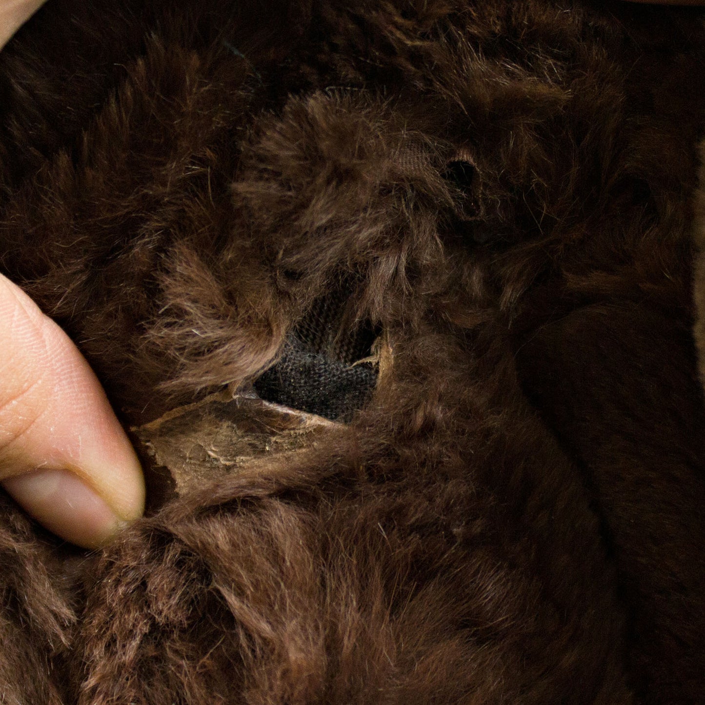 Brown Sheared Beaver Jacket - Size M