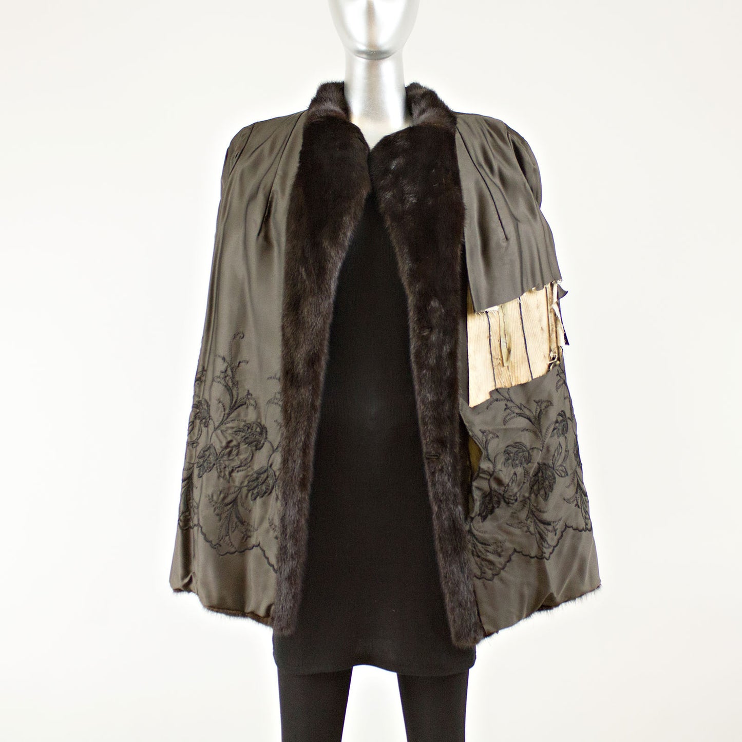 Dark Brown Mink Jacket- Size M