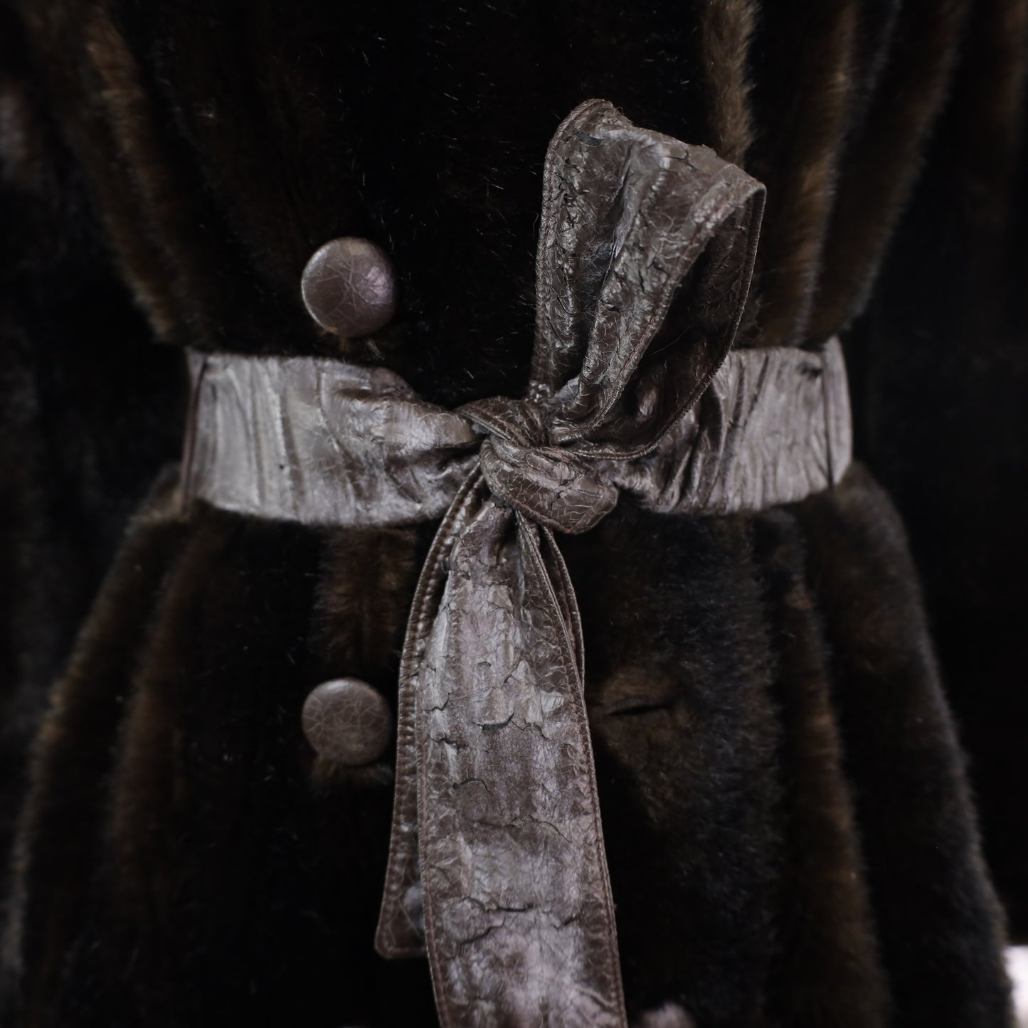 Faux Fur Coat- Size M