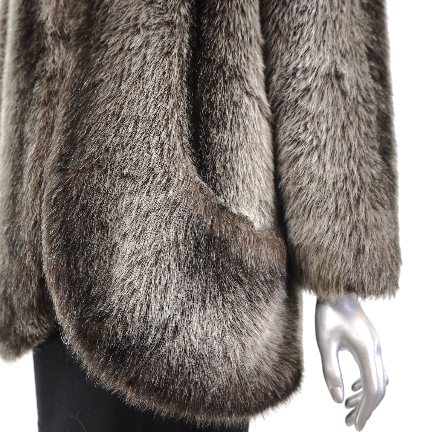 Faux Fur Jacket- Size M