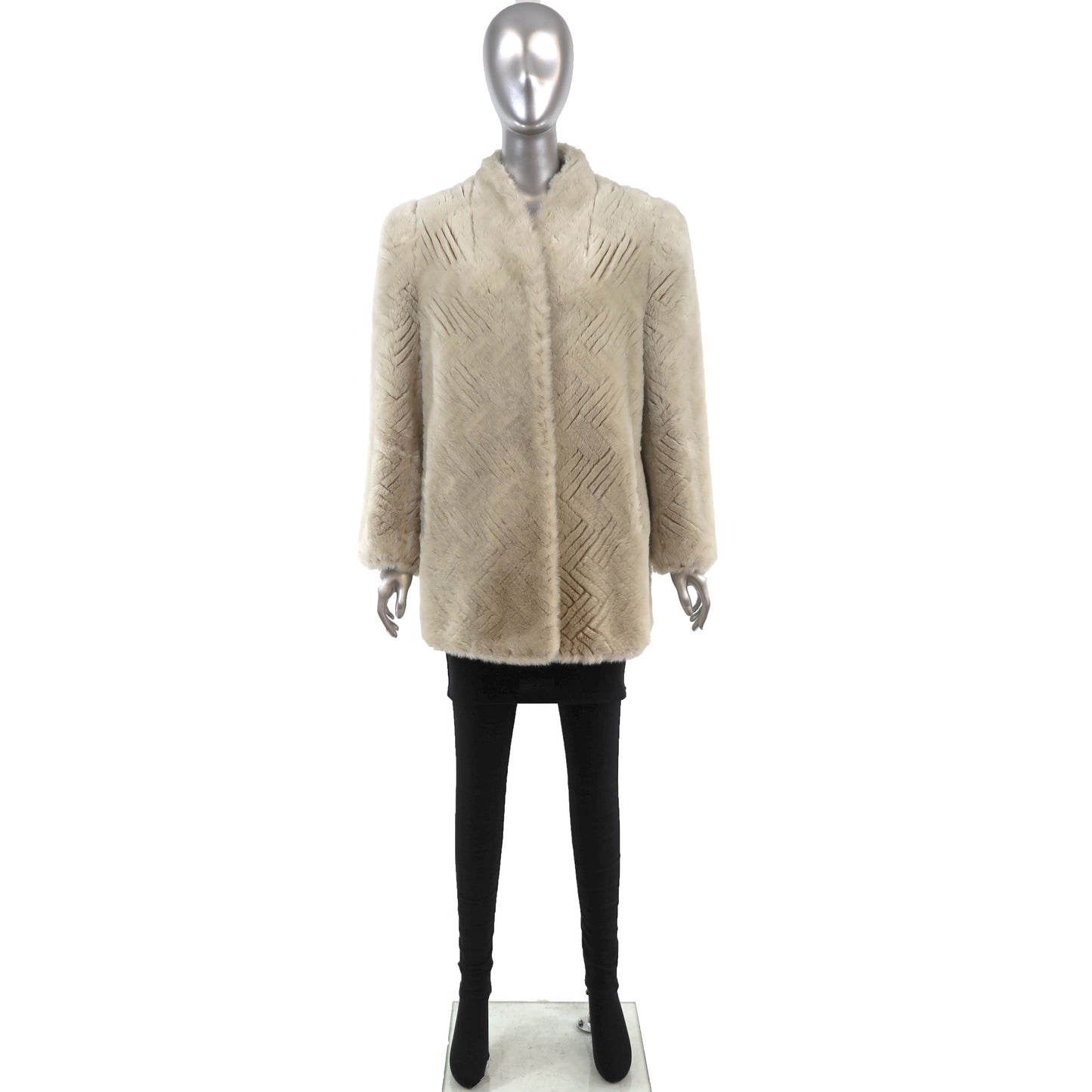 Faux Fur Jacket- Size M
