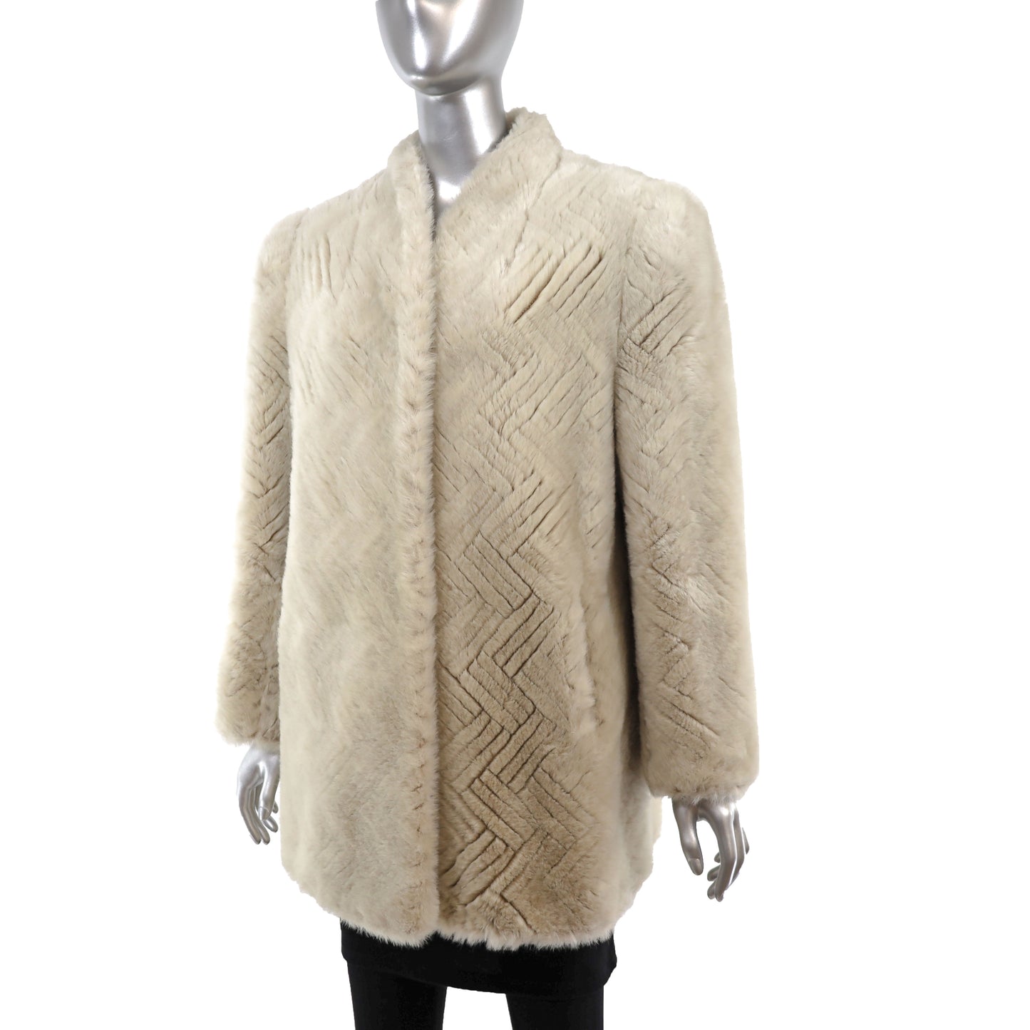 Faux Fur Jacket- Size M