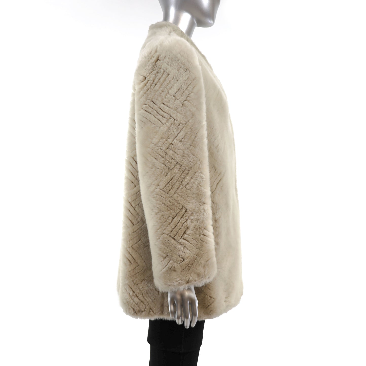 Faux Fur Jacket- Size M