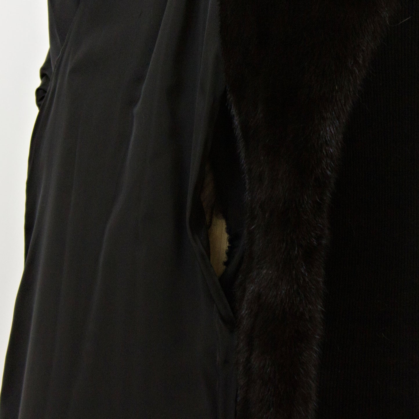 Black Mink Coat- Size L