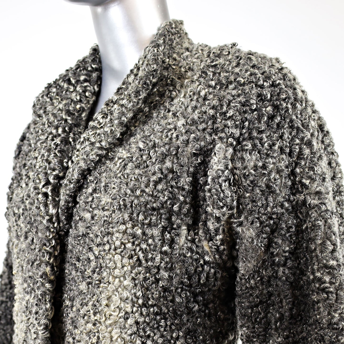Grey Persian Lamb Coat- Size XXS