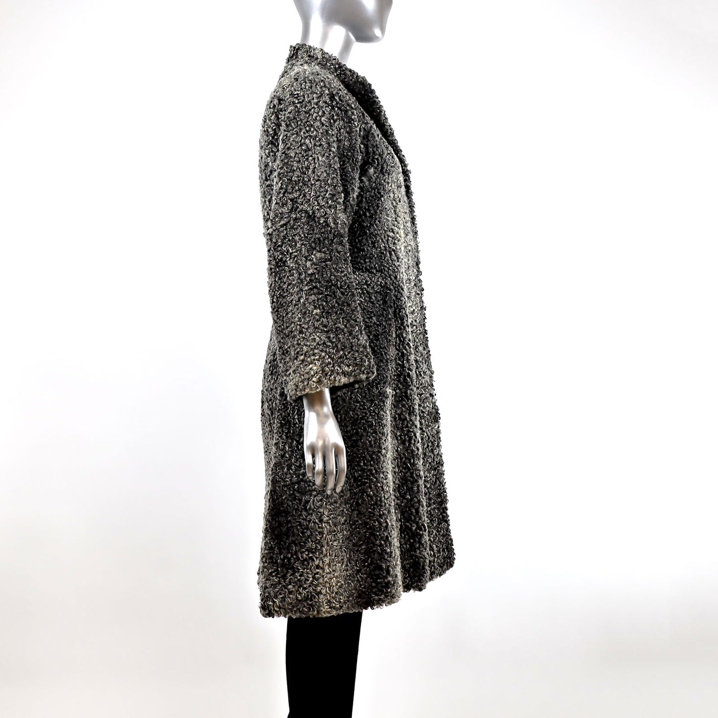 Grey Persian Lamb Coat- Size XXS