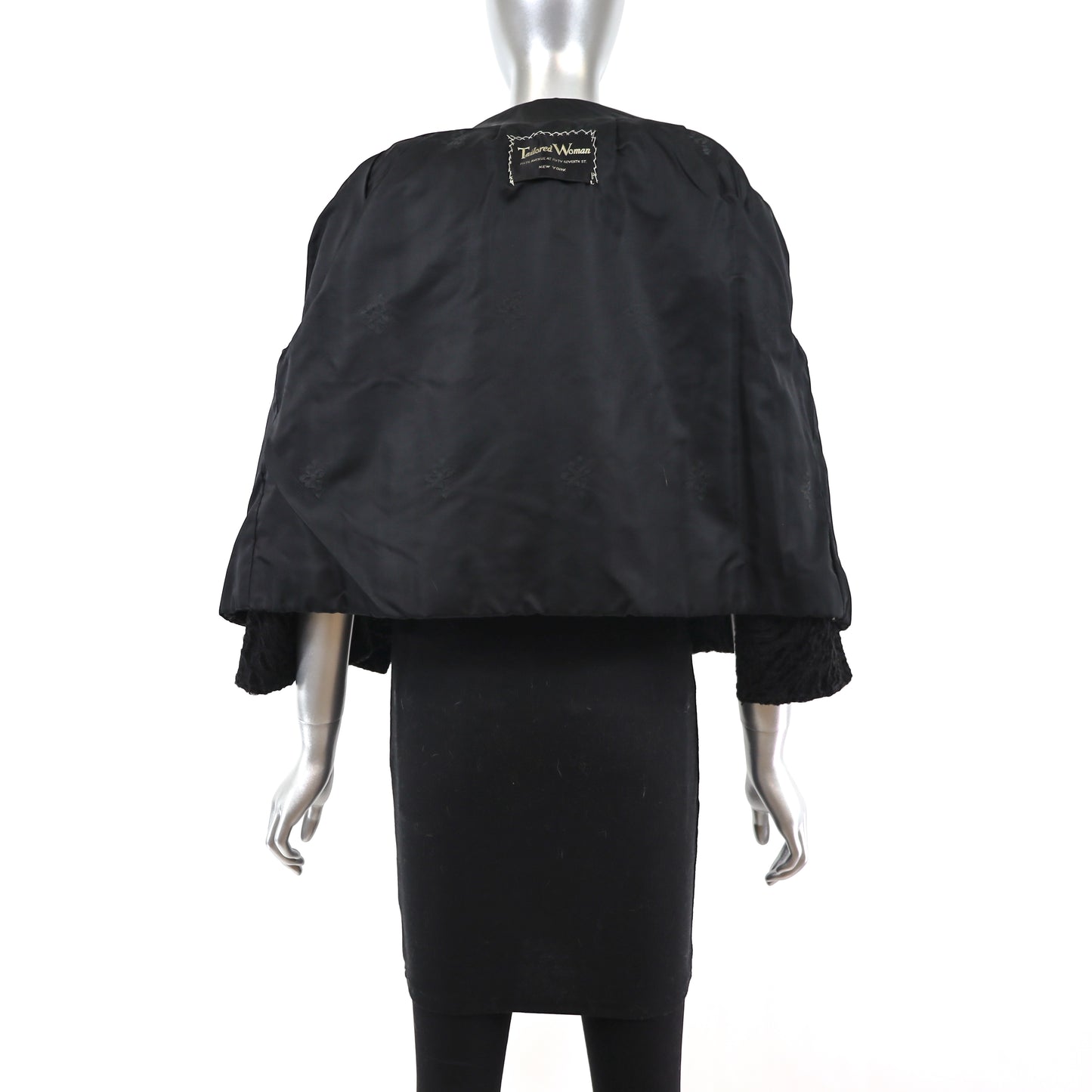 Persian Lamb Jacket with Mink Collar- Size L