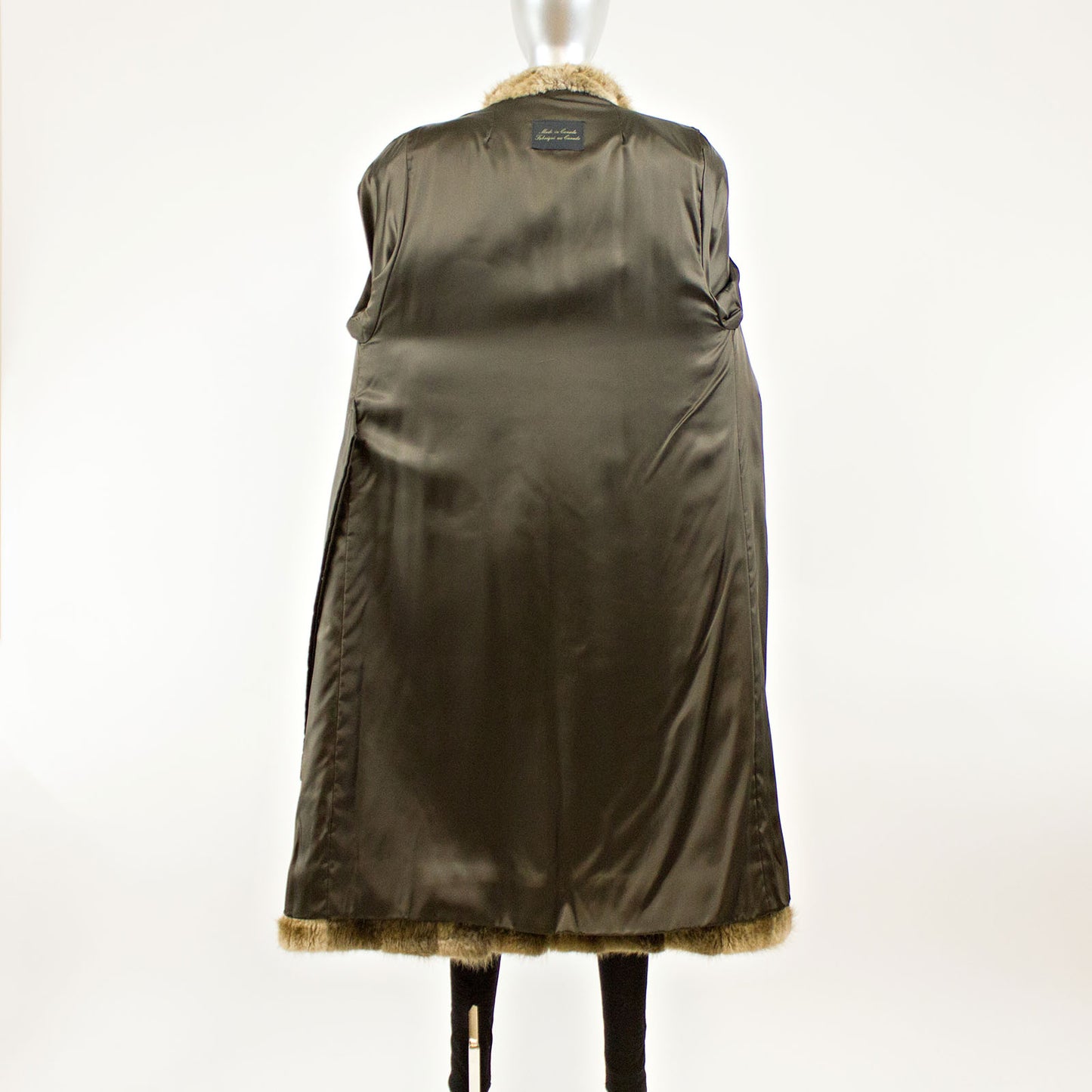 Long Hair Beaver Coat - Size M