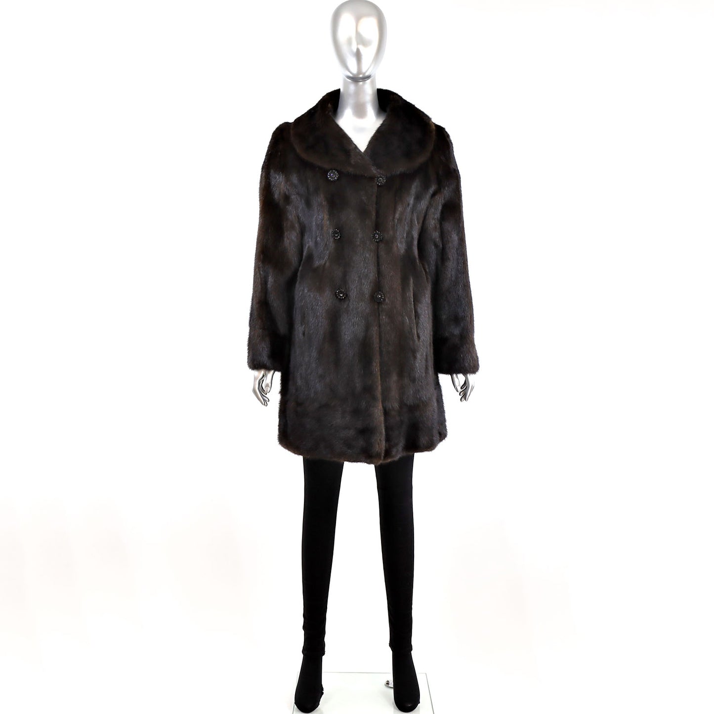 Mahogany Mink 3/4 Coat- Size M