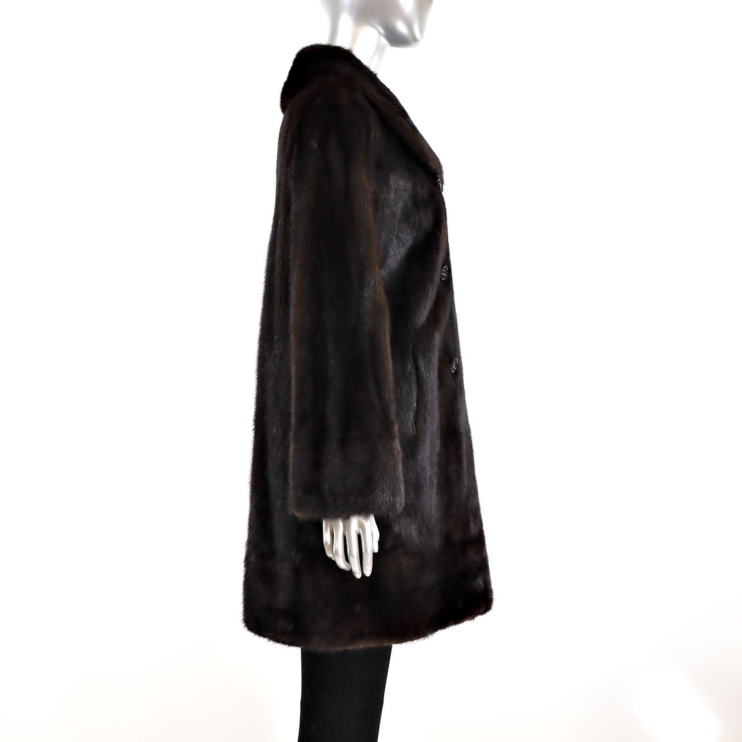 Mahogany Mink 3/4 Coat- Size M