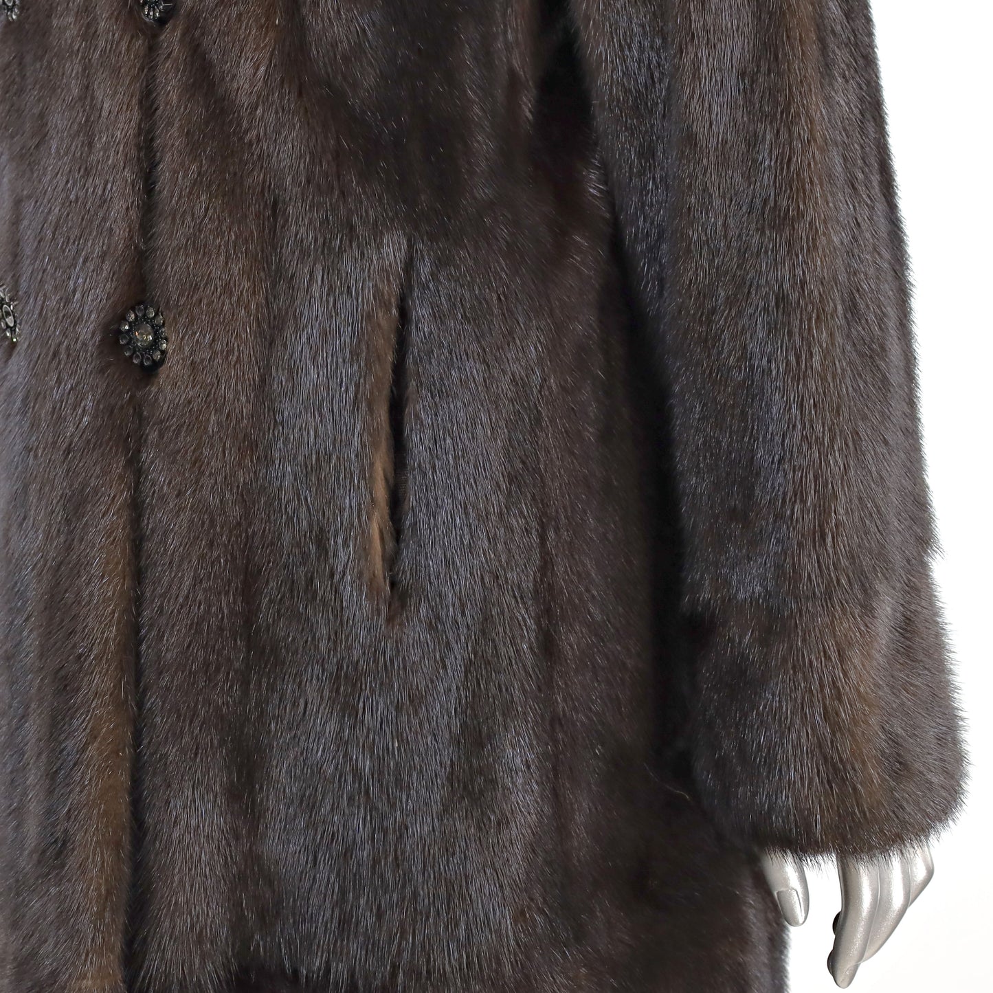 Mahogany Mink 3/4 Coat- Size M