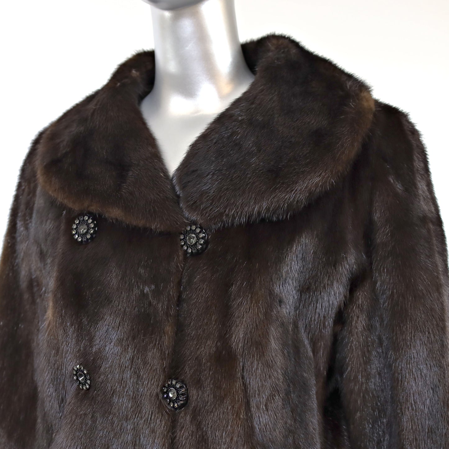 Mahogany Mink 3/4 Coat- Size M