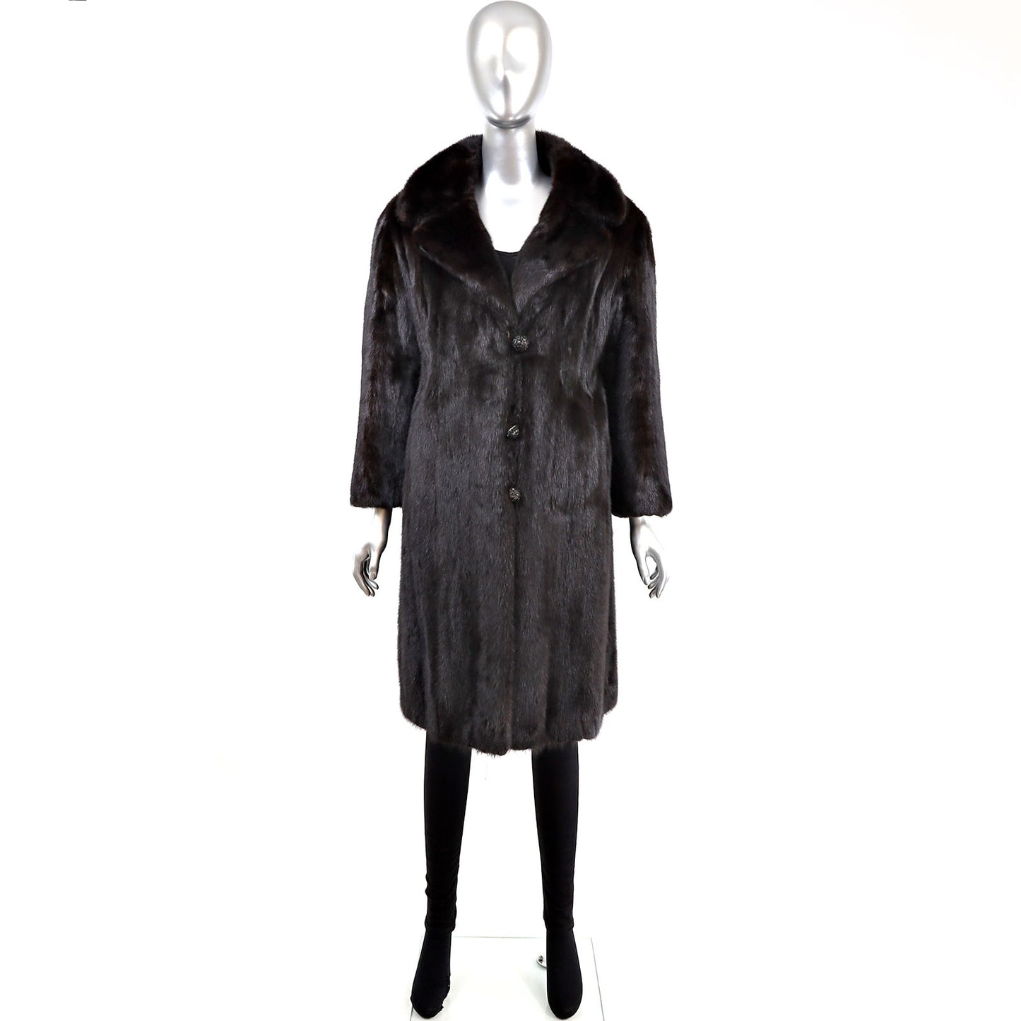 Mahogany Mink Coat- Size M