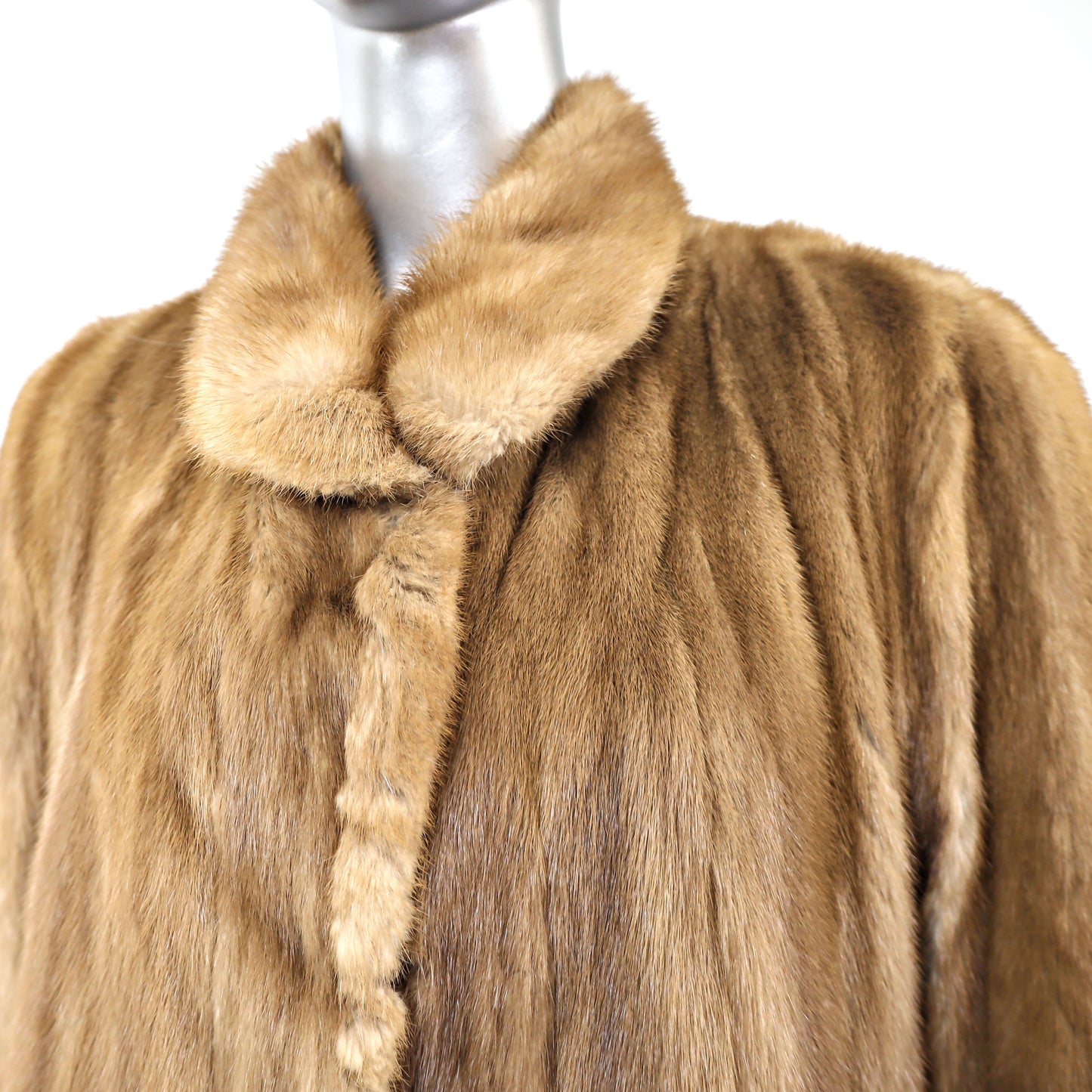 Light Brown Mink 3/4 Coat- Size L