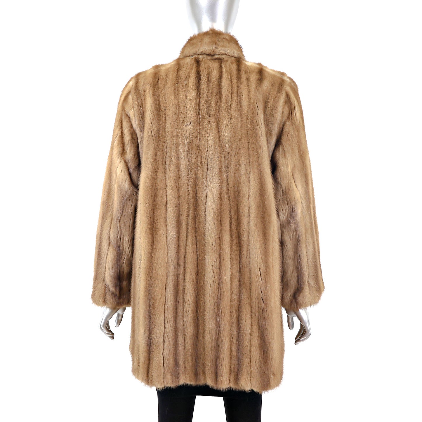 Light Brown Mink 3/4 Coat- Size L