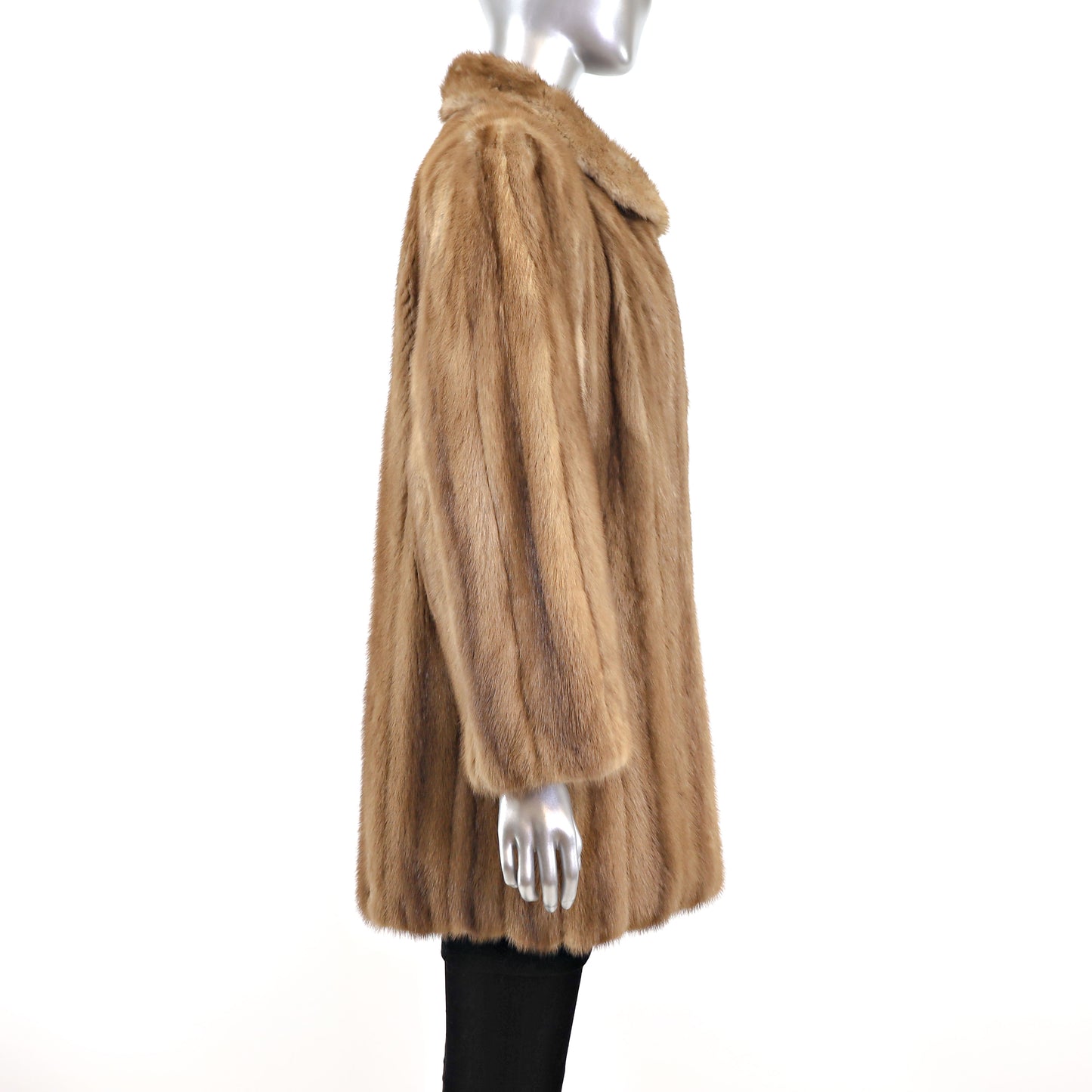 Light Brown Mink 3/4 Coat- Size L