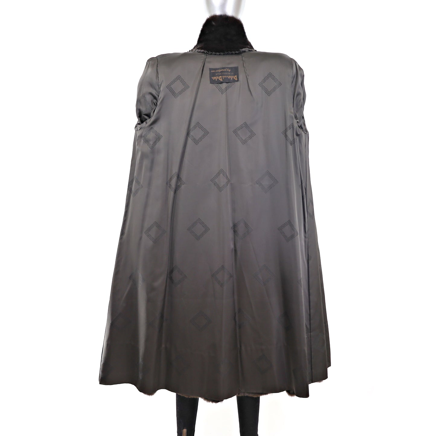 Black Mink Coat- Size M