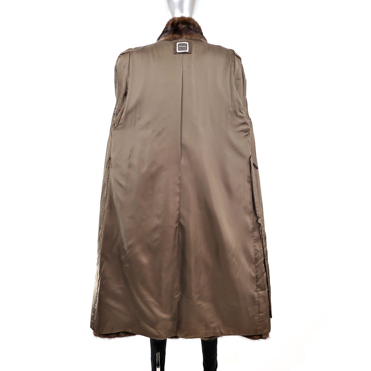 Brown Mink Coat- Size M