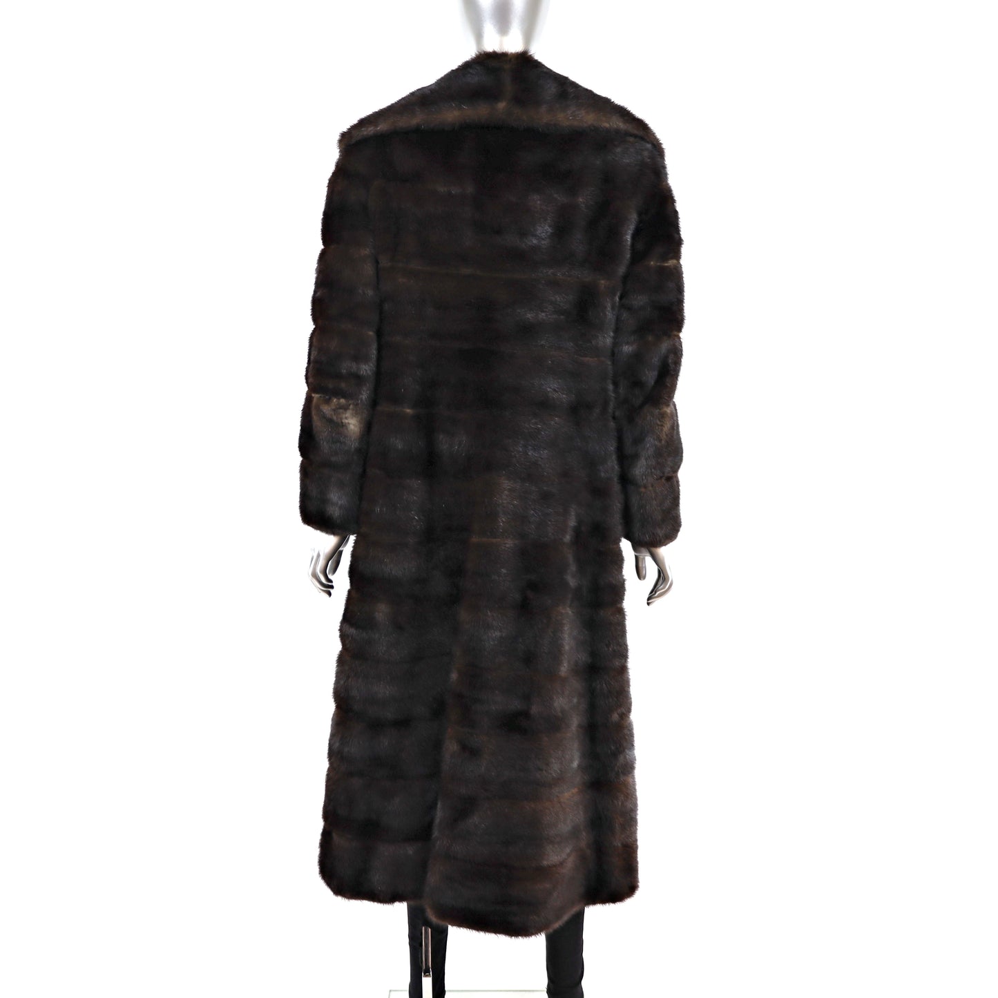Mahogany Mink Horizontal Coat- Size S