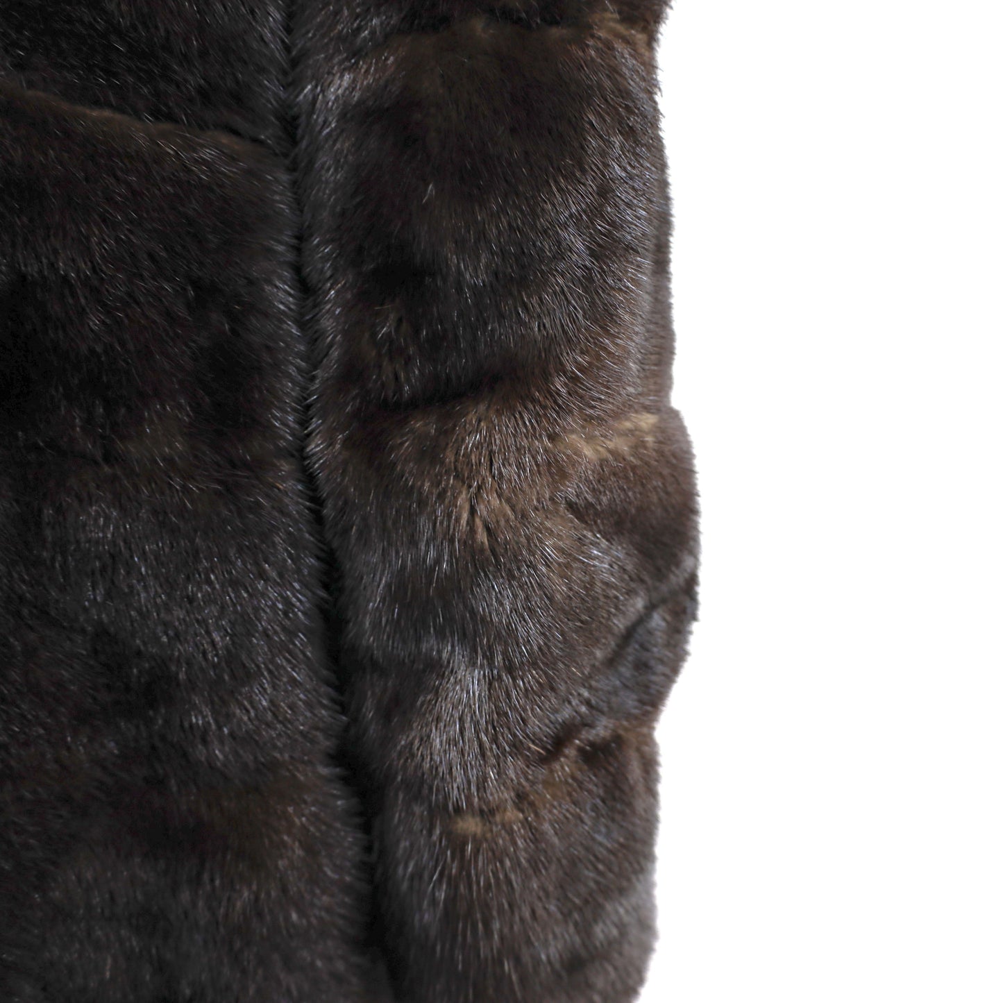 Mahogany Mink Horizontal Coat- Size S