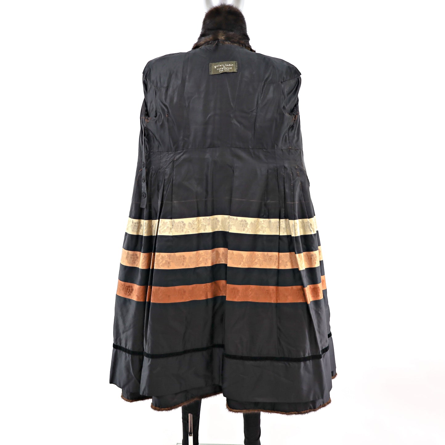 Mahogany Mink Horizontal Coat- Size S