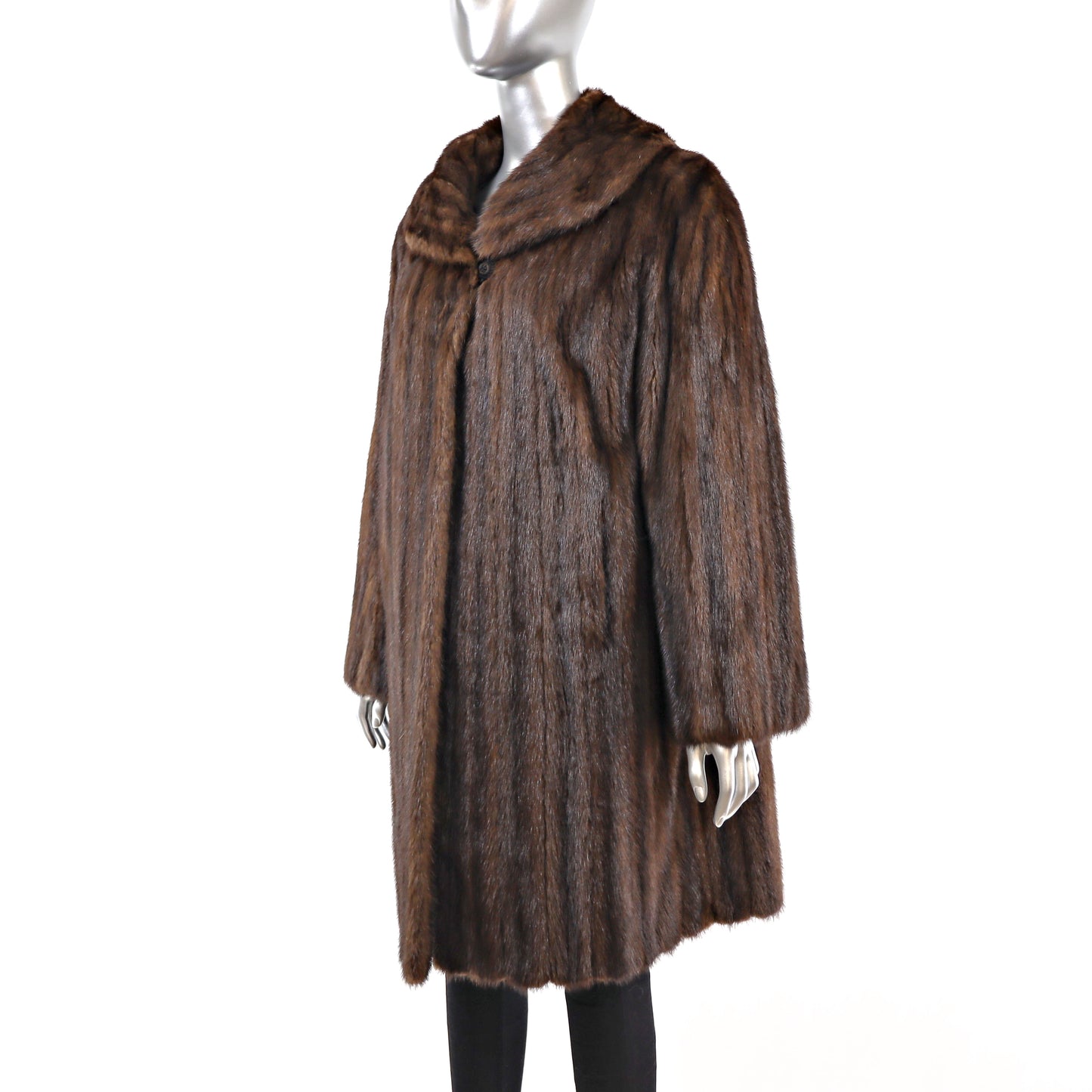 Mahogany Mink Coat- Size L