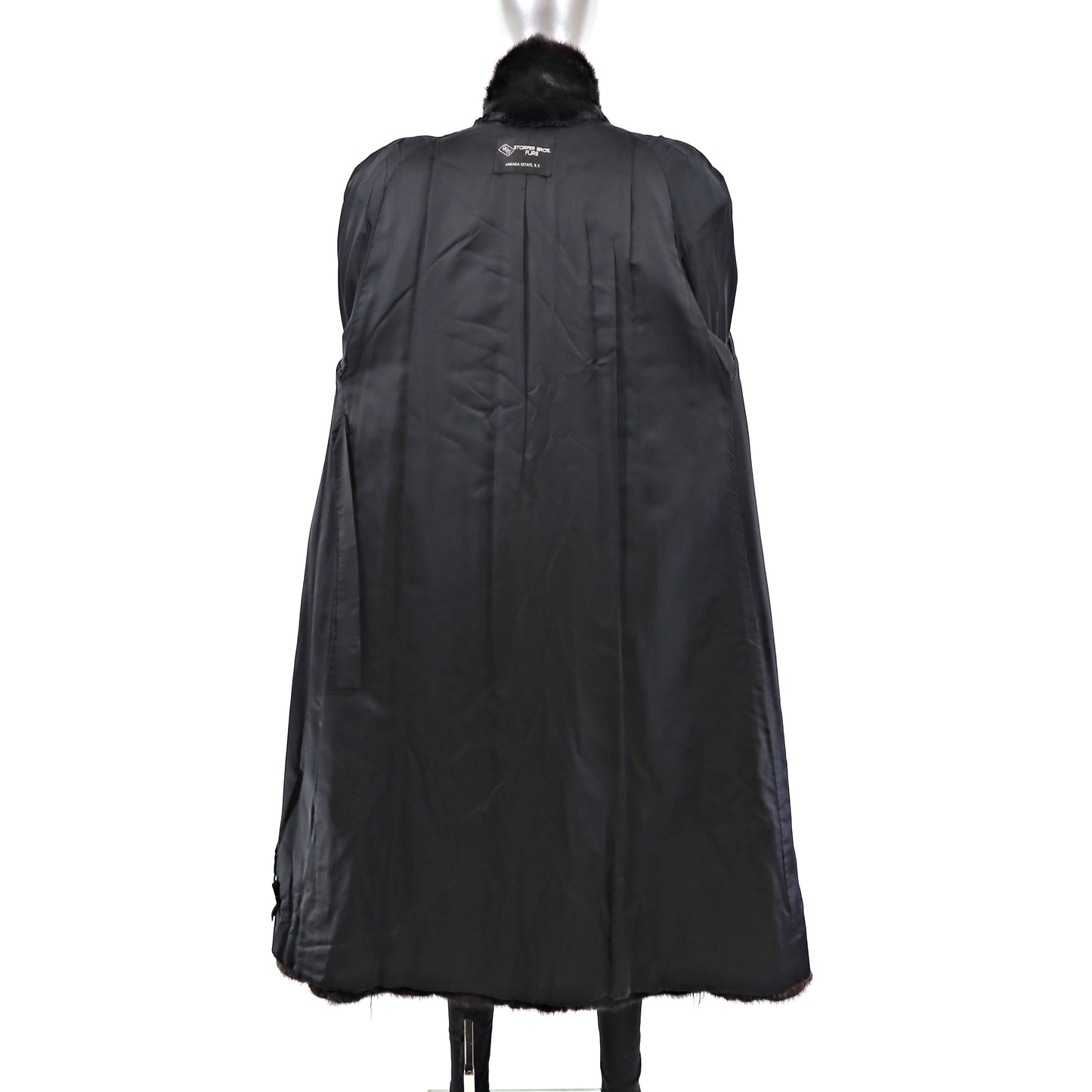 Black Mink Coat- Size M