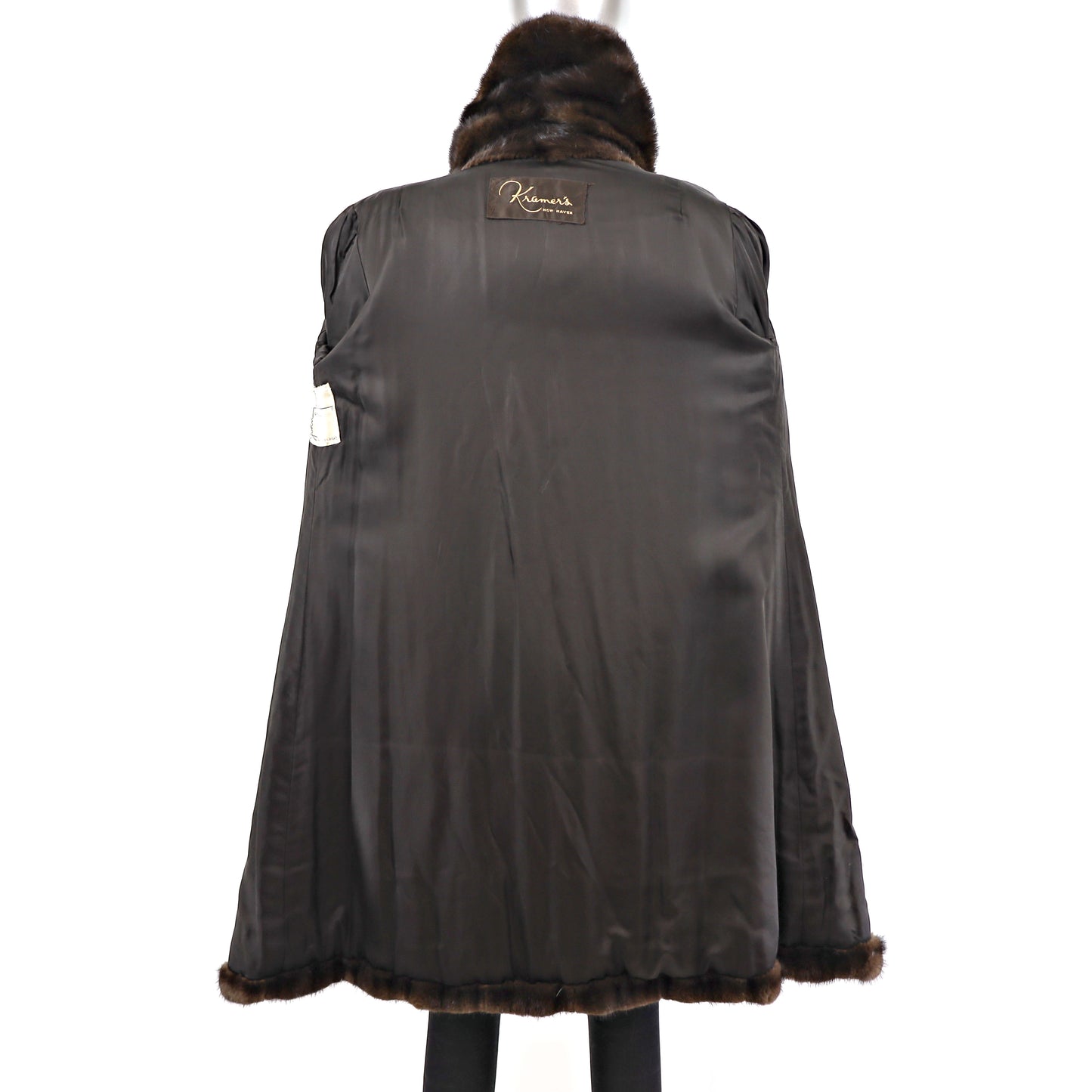 Dark Brown Mink Coat- Size L