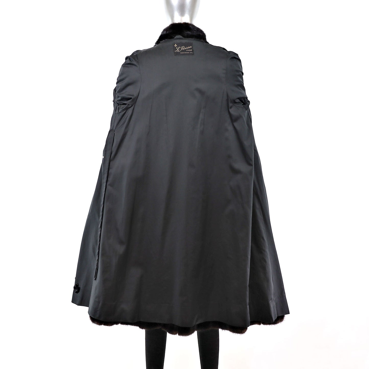 Black Mink Coat- Size S