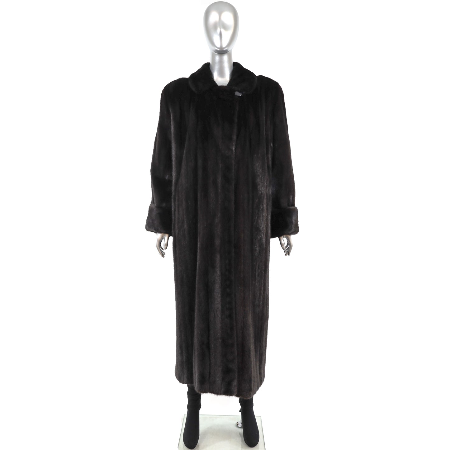 Black Mink Coat- Size M