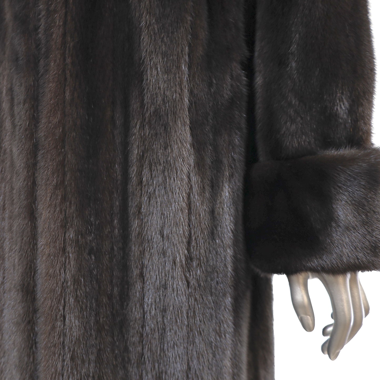 Black Mink Coat- Size M