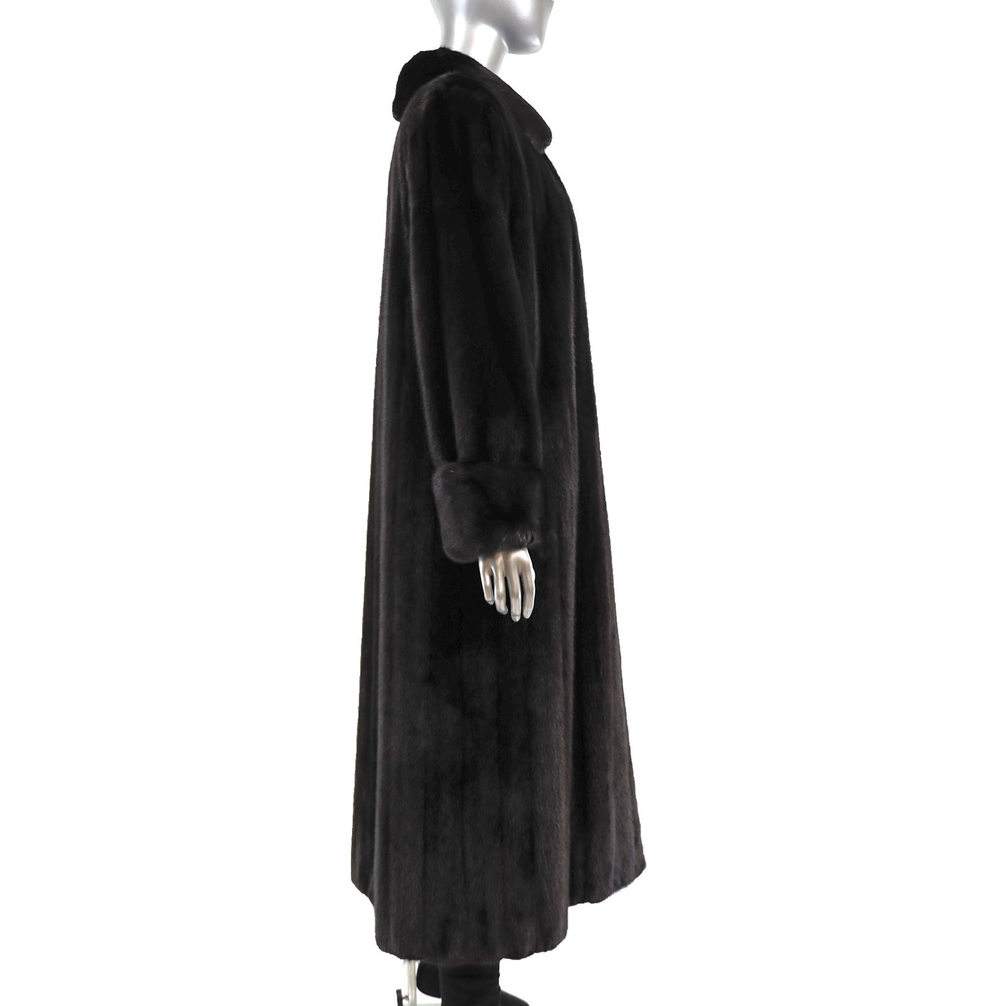 Black Mink Coat- Size M