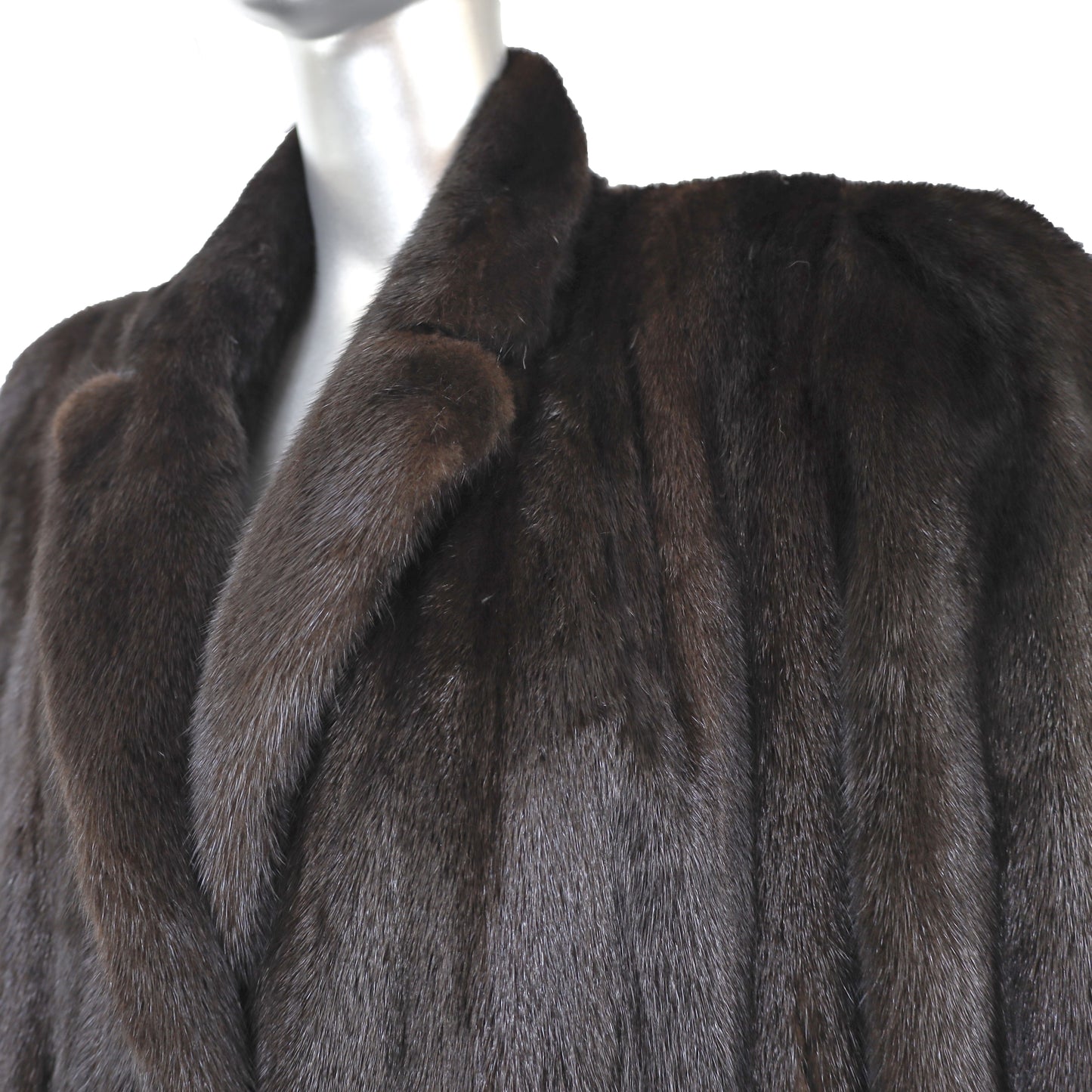 Mahogany Mink Coat- Size L