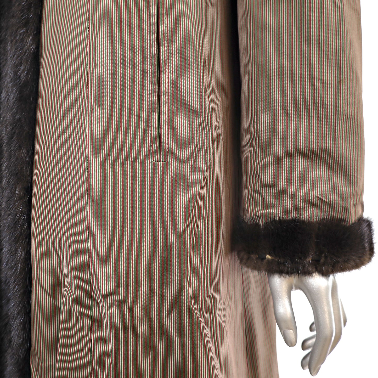 Dark Brown Mink Coat- Size L